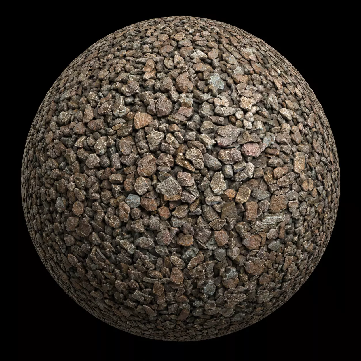 Crushed Gravel Stone Seamless Texture Texture