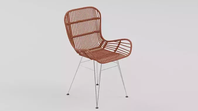 Woven Rattan Accent Chair 04