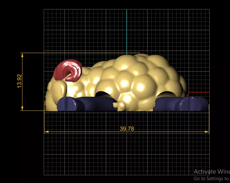 Sleeping Baby Sheep 3D print model