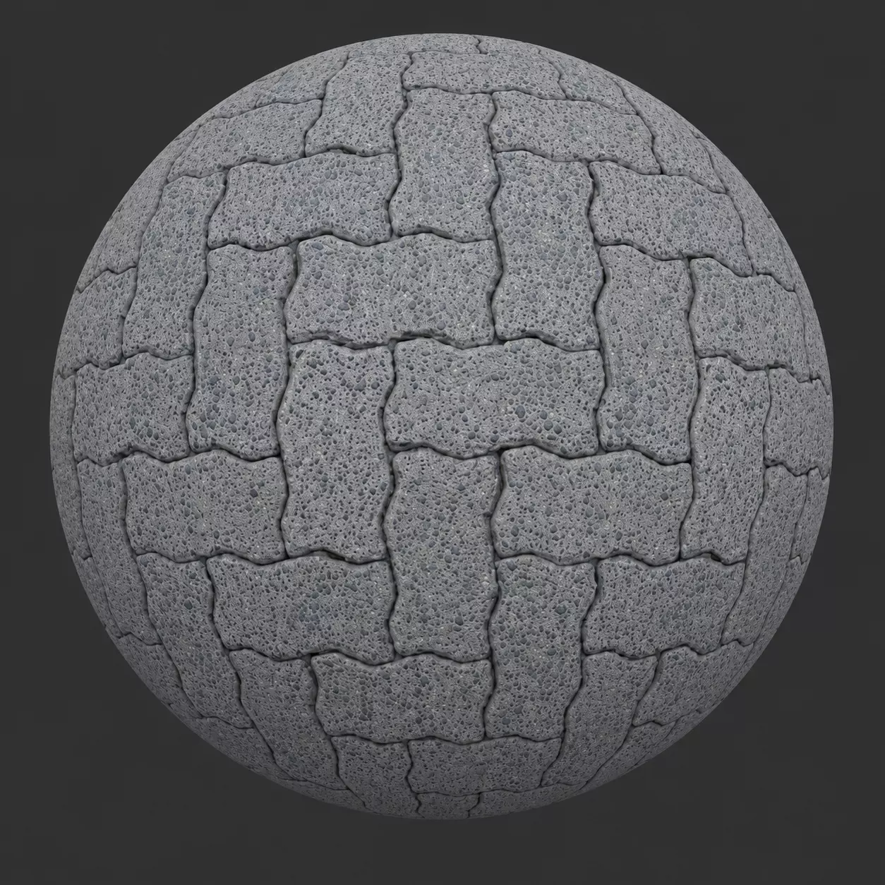 Gray Interlocking Concrete Paver Tile Seamless Texture Texture