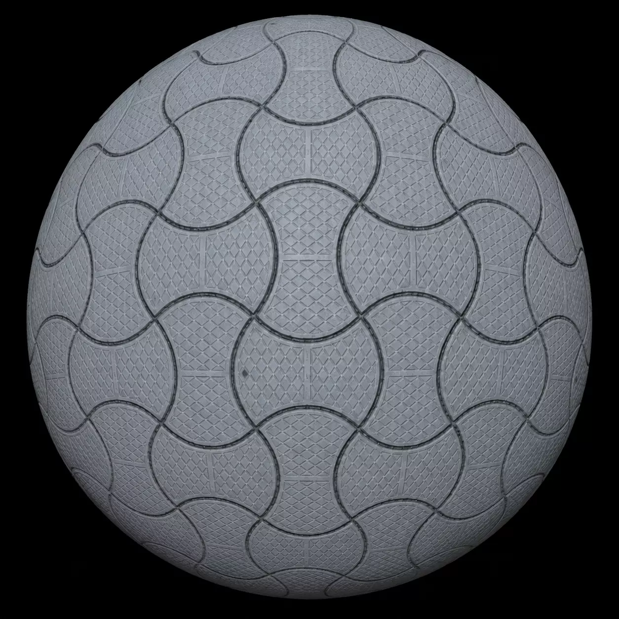 Light Gray Circular Concrete Paver Seamless Texture Texture