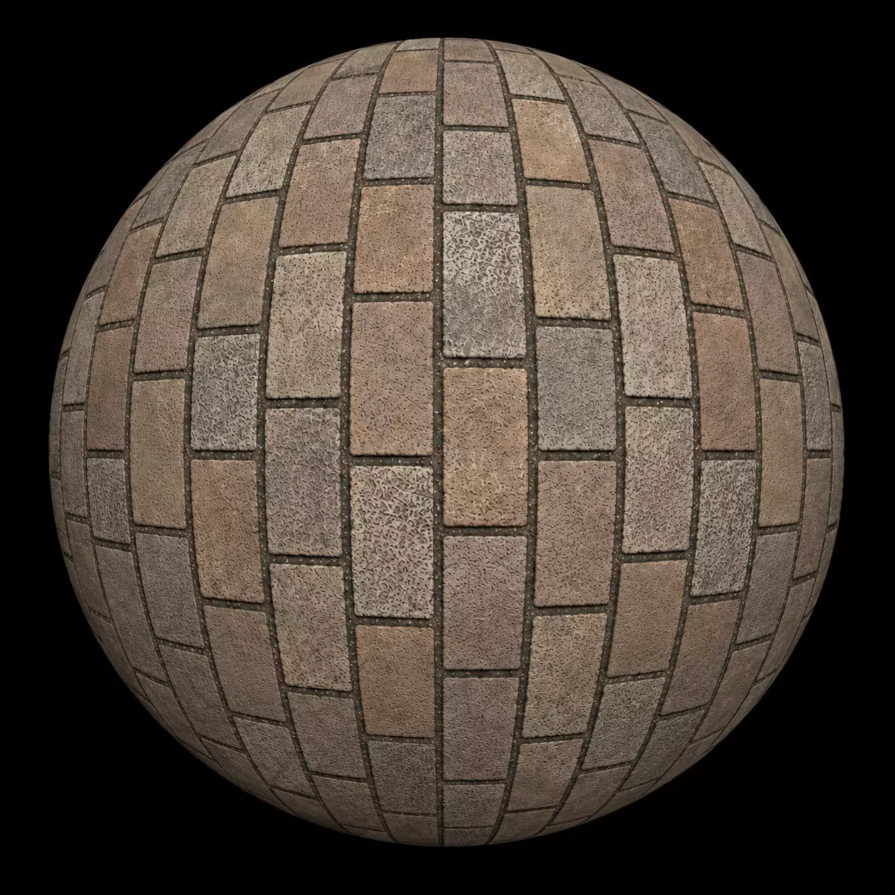 Multi-Color Brick Paver Seamless Texture Texture
