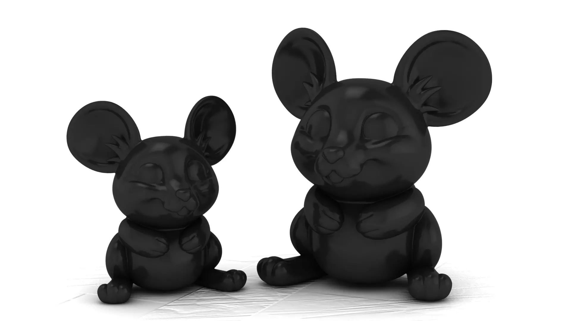 Sleepy Mouse 3D print model