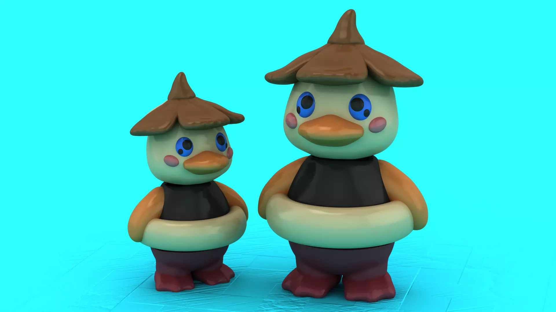 Cute Duck Character 3D print model