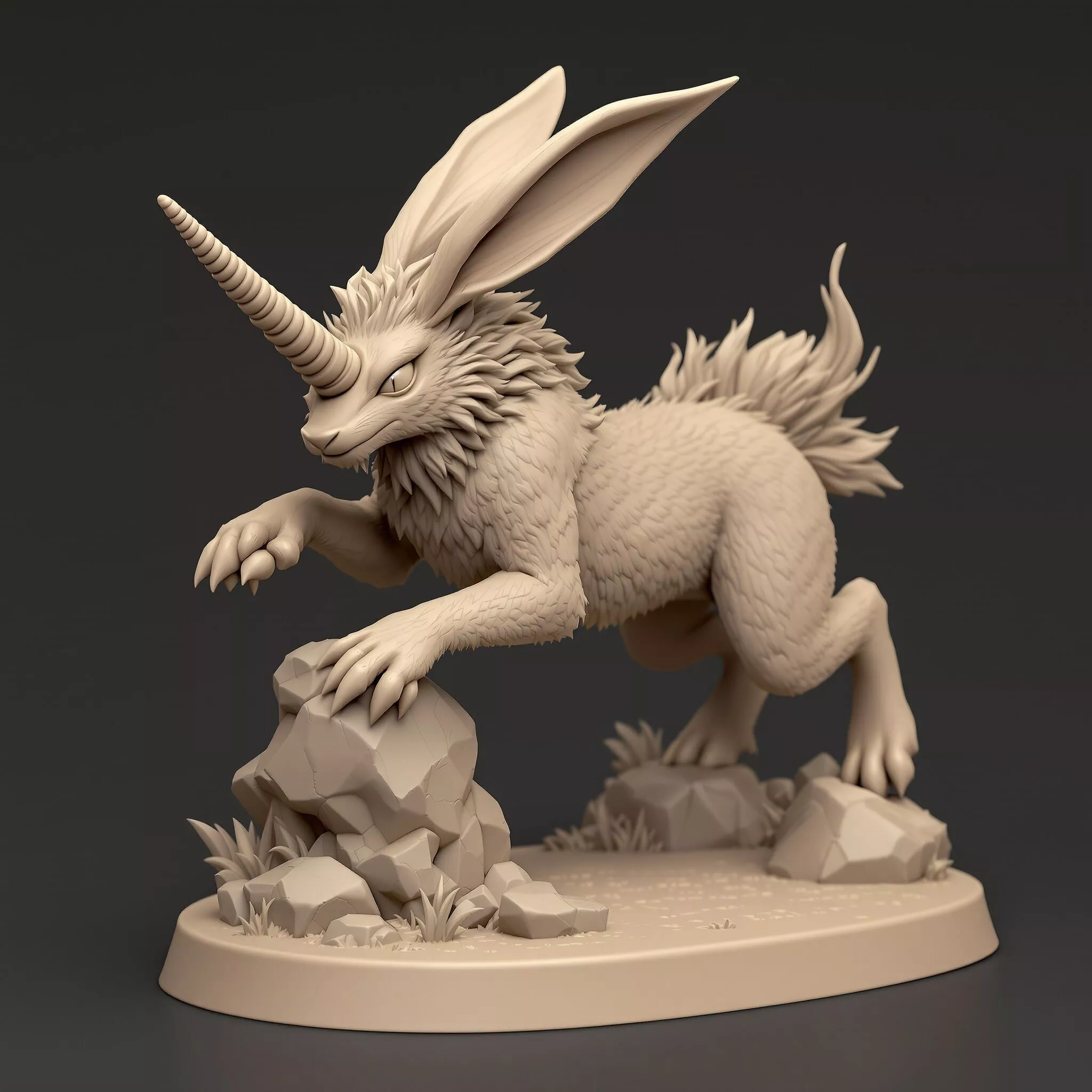 Almiraj Miniature 3D Printable Files STL GLB 3MF 3D print model