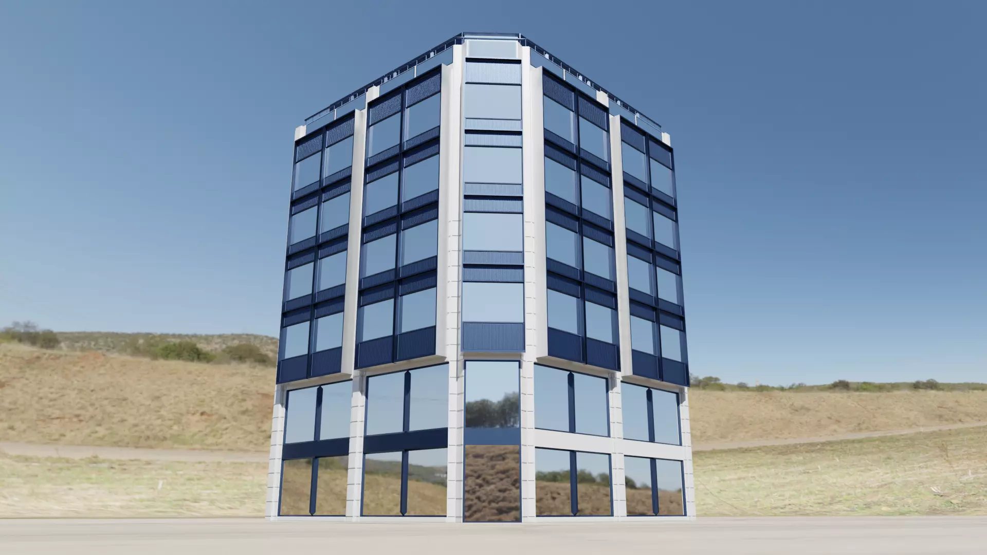 Corporate Office Tower 3D model