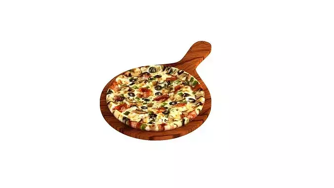 Supreme Pizza 3D model 3