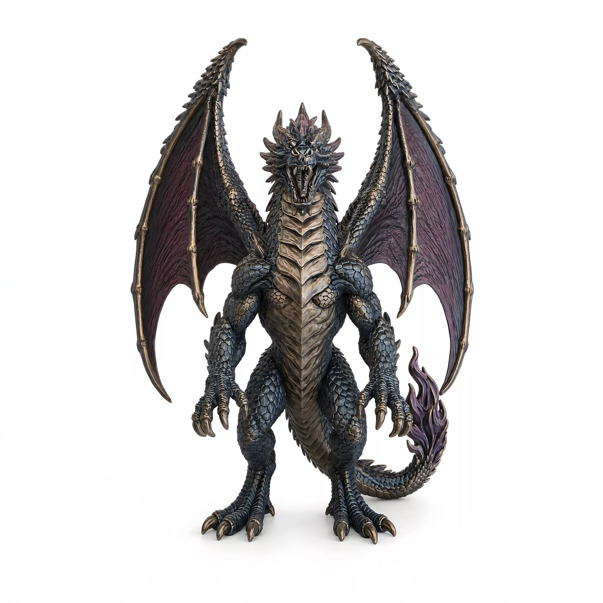 Volcanic Fire Dragon 3D Print Model 3D print model