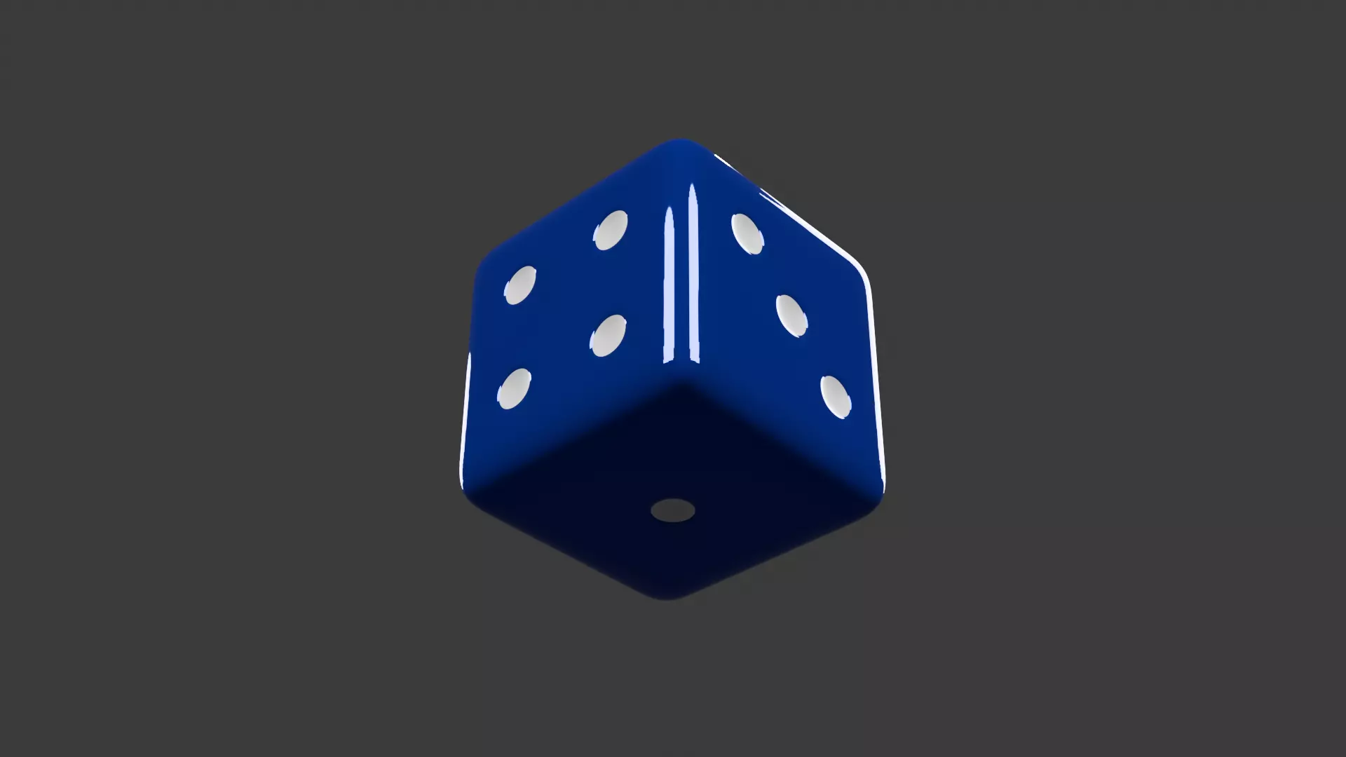 Game Dice model Low-poly 3D model