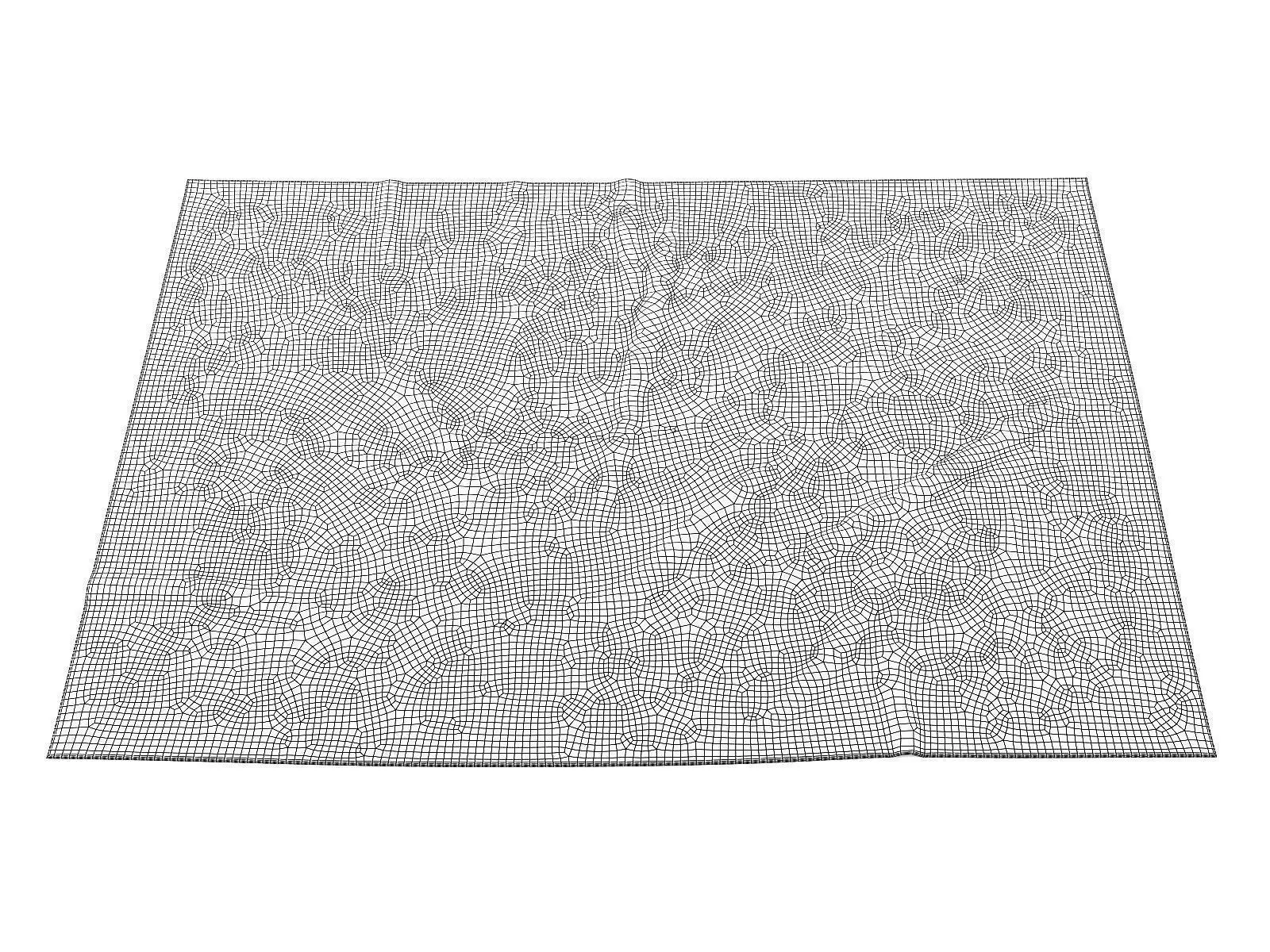 Arabesque snowflake baby blanket 3D model_3