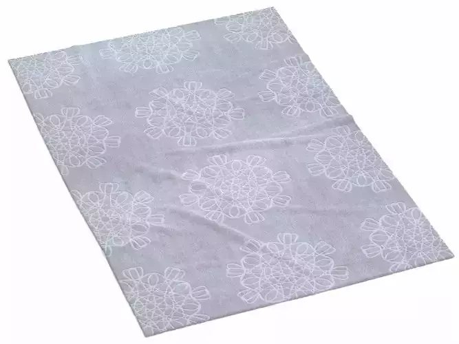 Arabesque snowflake baby blanket