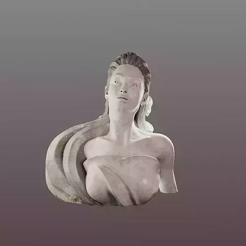 Ethereal Woman Bust Sculpture