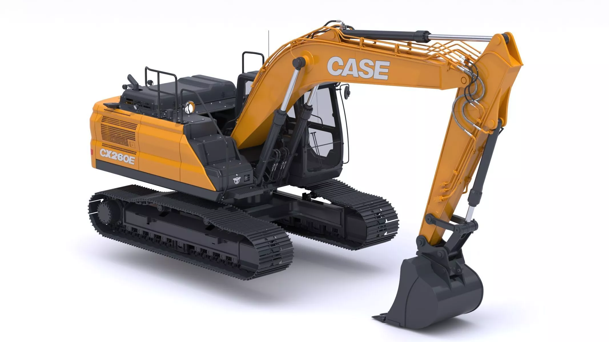Case CX260E Large Crawler Excavator 3D model