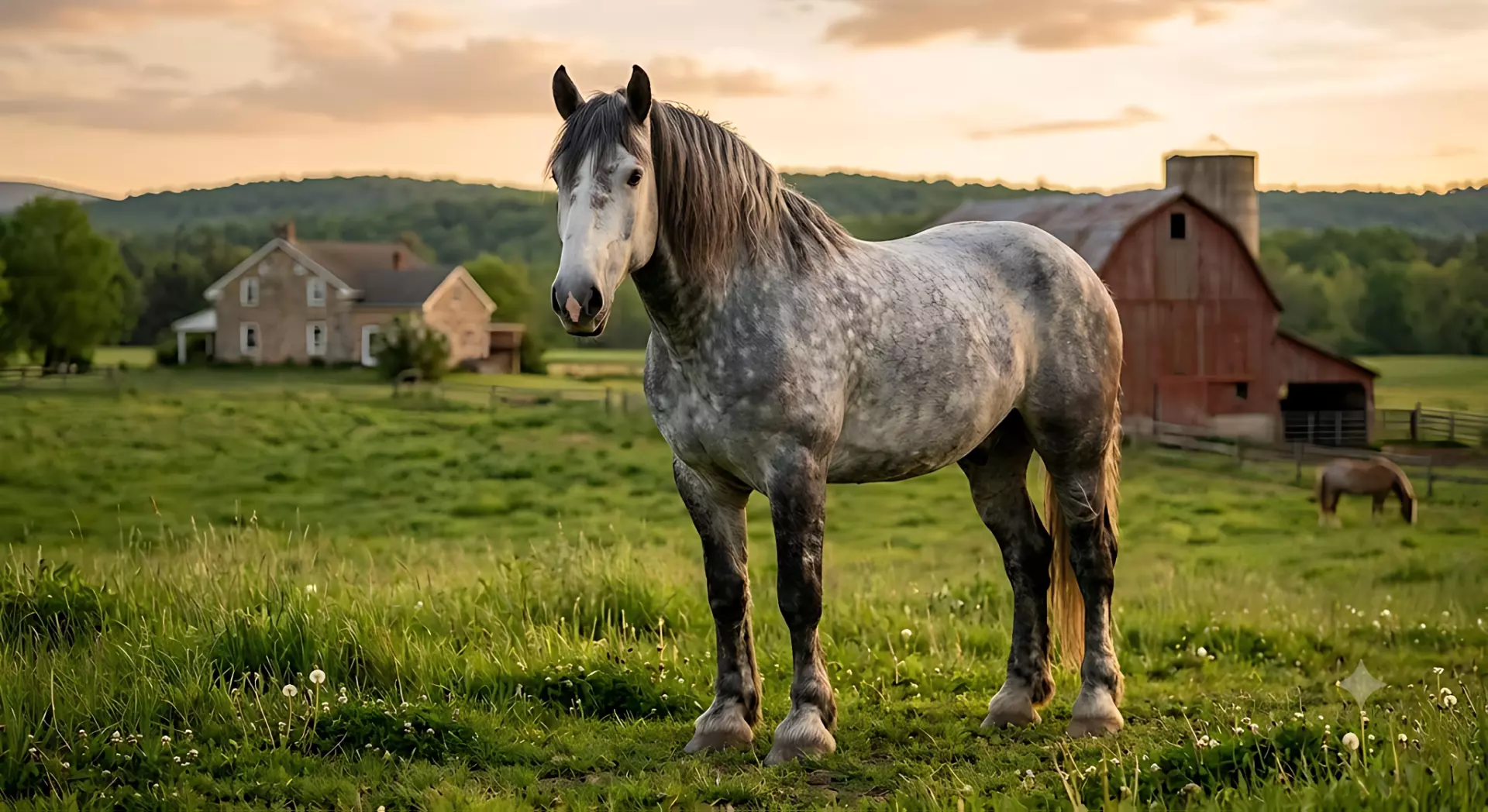 Low Poly Dapple Gray Horse STL for 3D Printing 3D print model