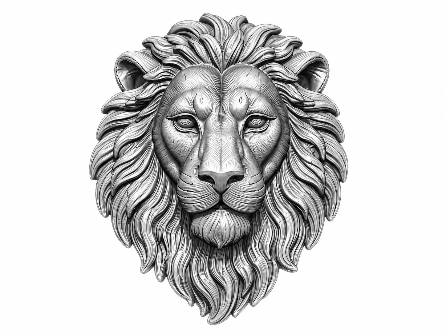 Brooch Lion Brooch Silver Brooch Trending Brooch 3D print model