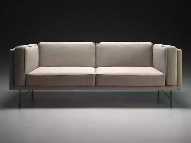 Bank Sofa 2 Seater 3D model