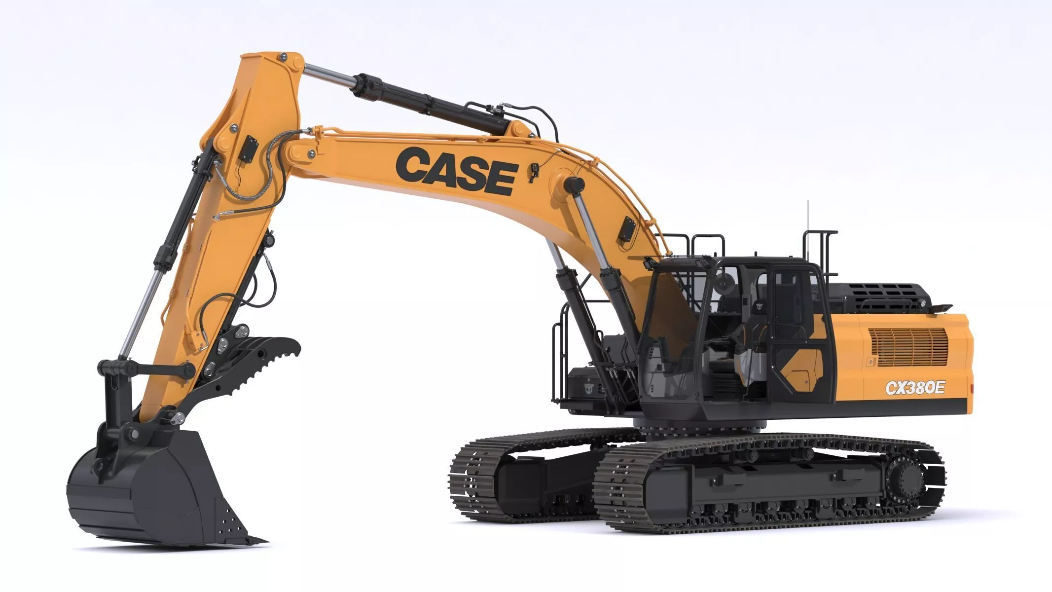 Case CX380E Large Crawler Excavator 3D model