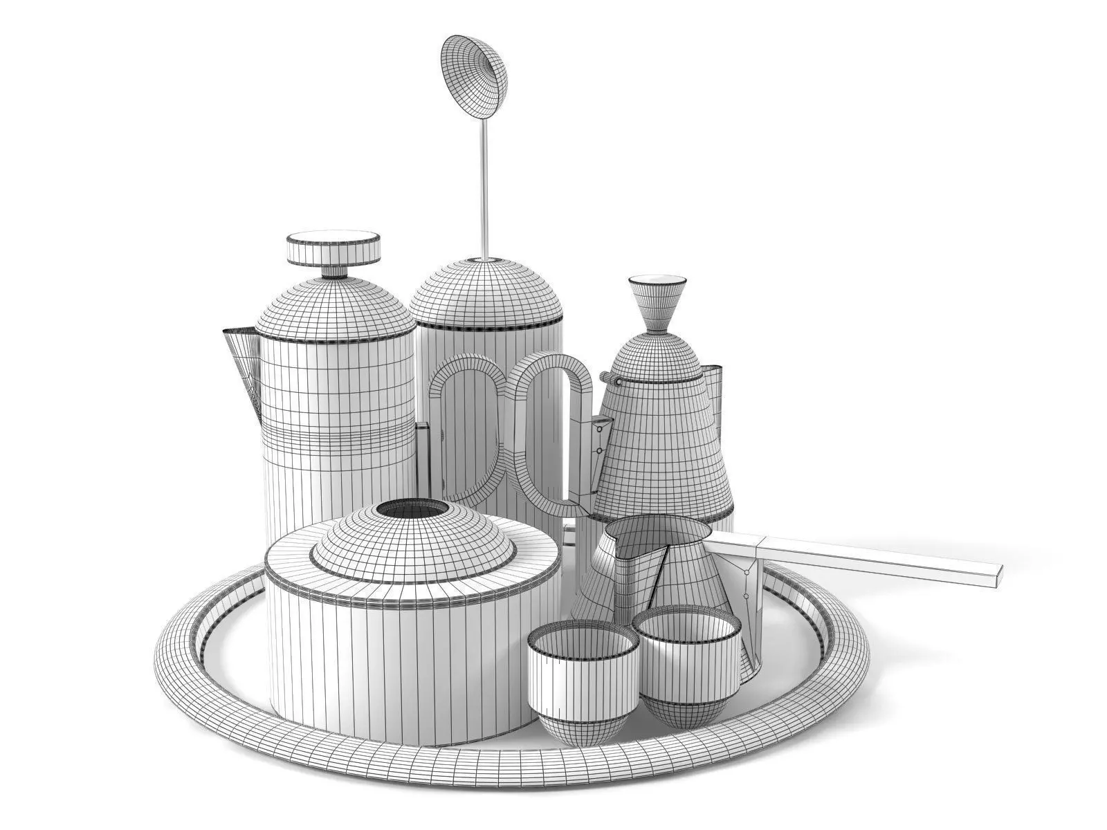 Brew Collection copper tea set 3D model_8