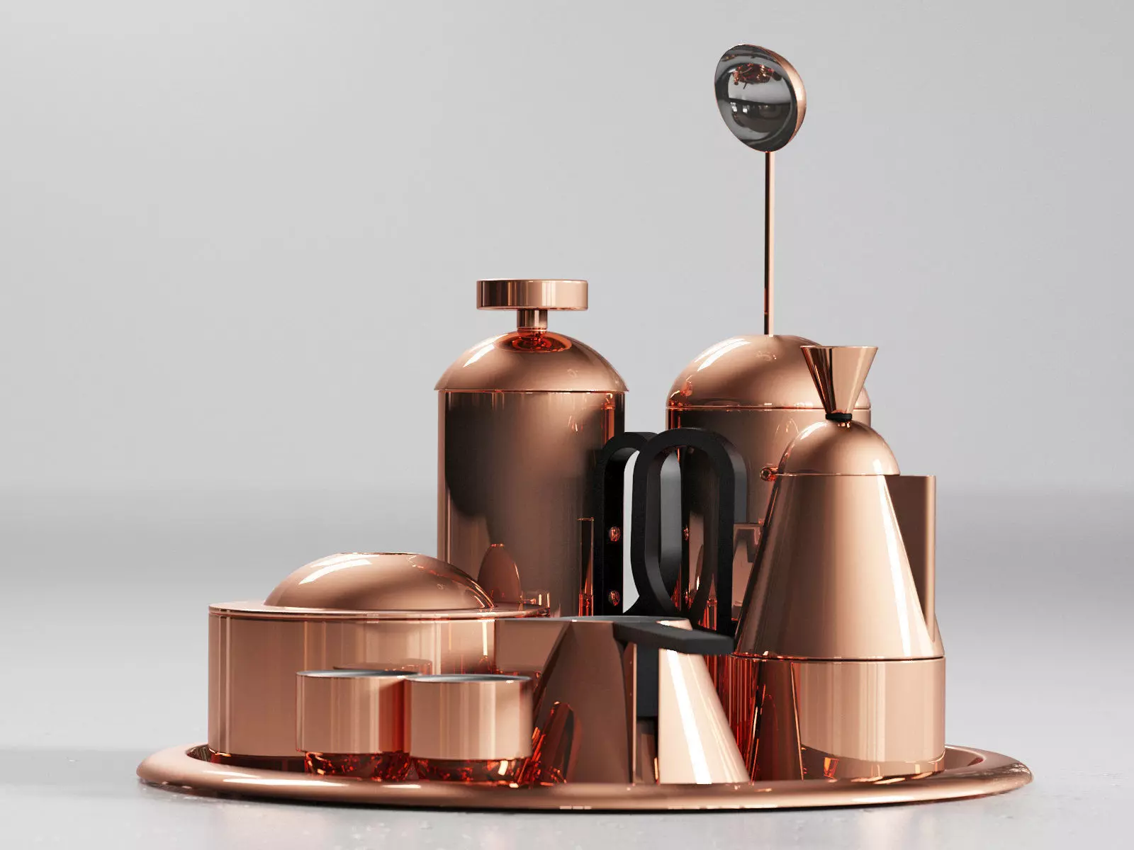 Brew Collection copper tea set 3D model_6