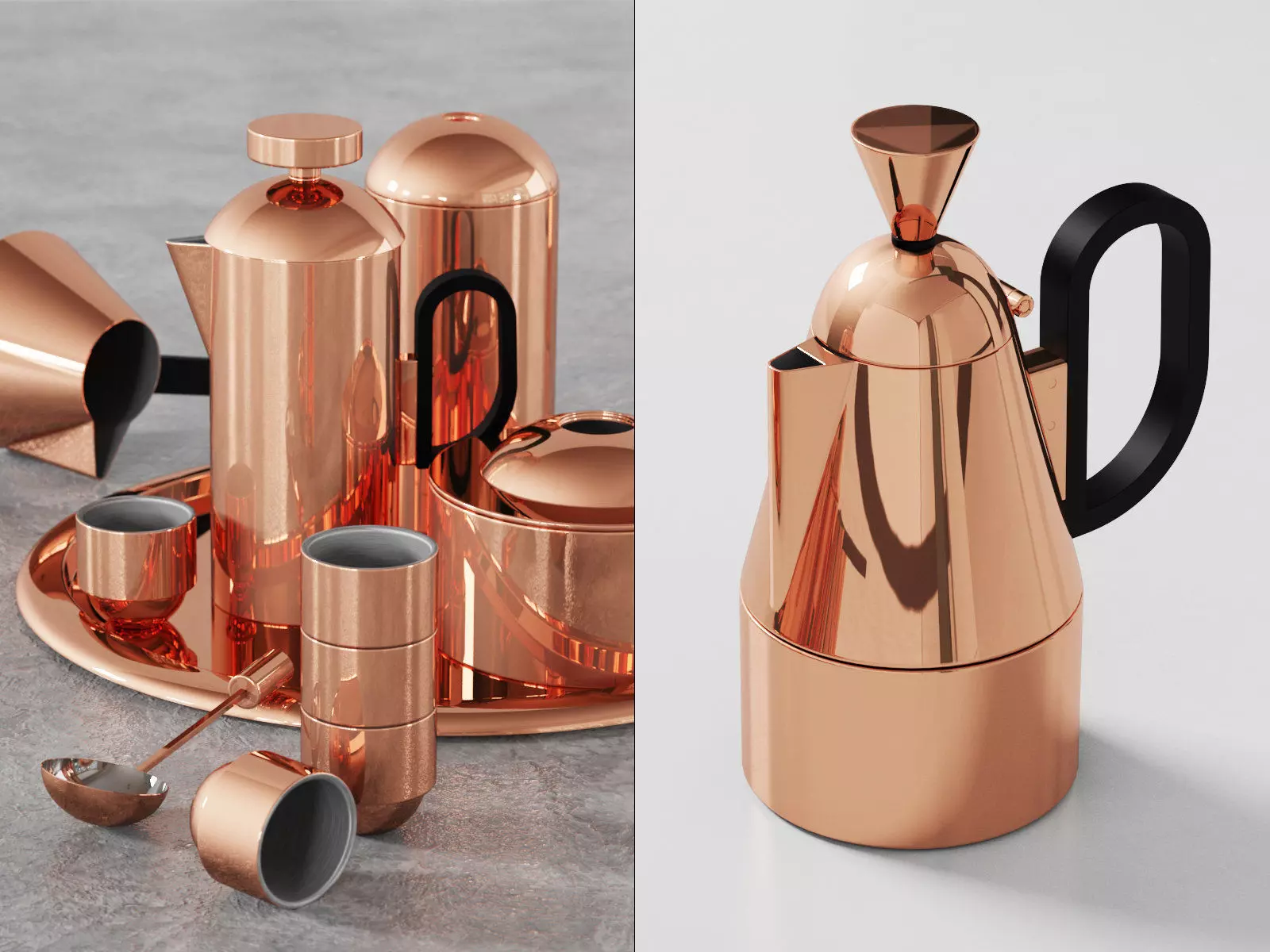 Brew Collection copper tea set 3D model_3