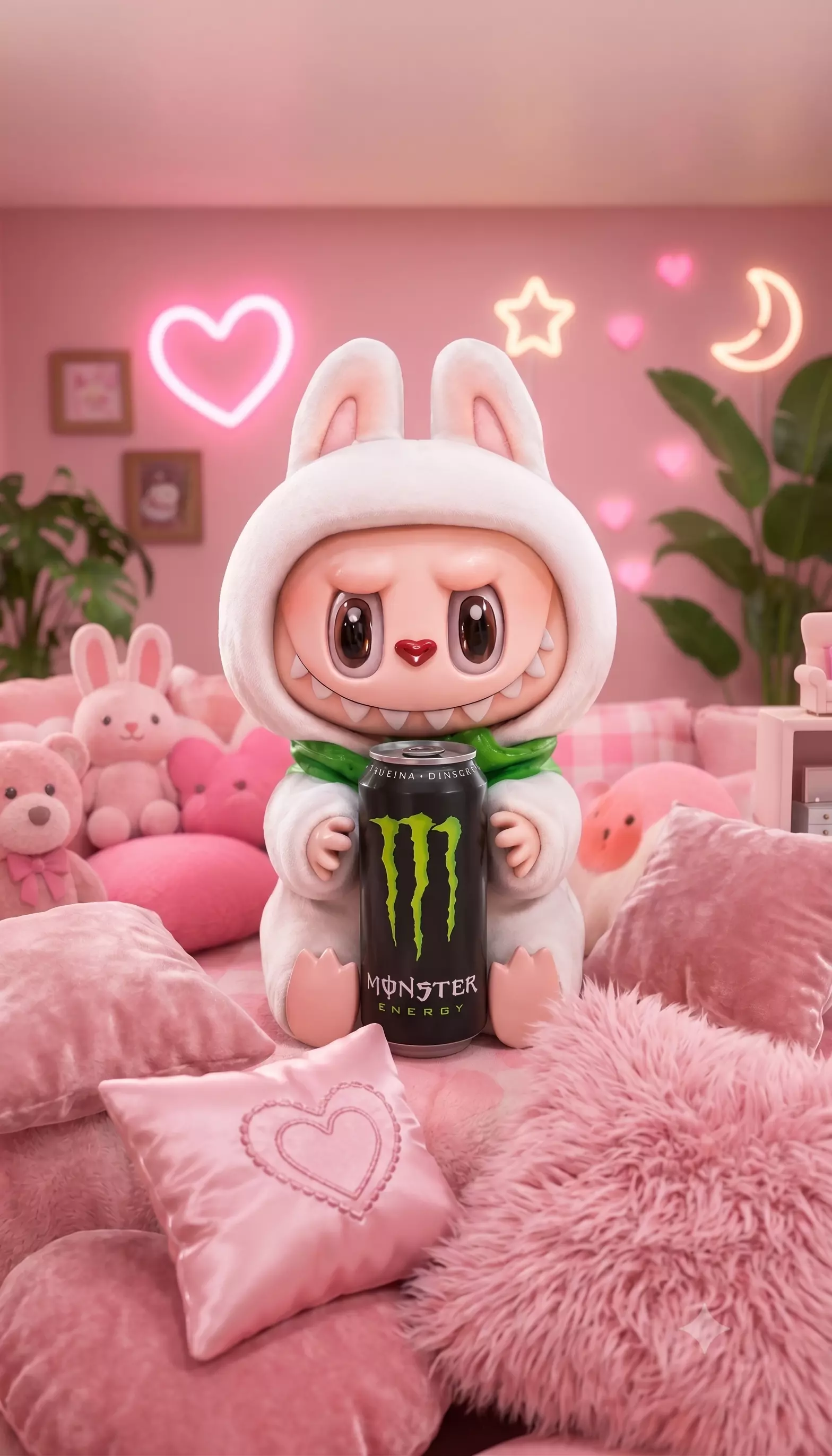LABUBU BUNNY MONSTER LATA 3D print model