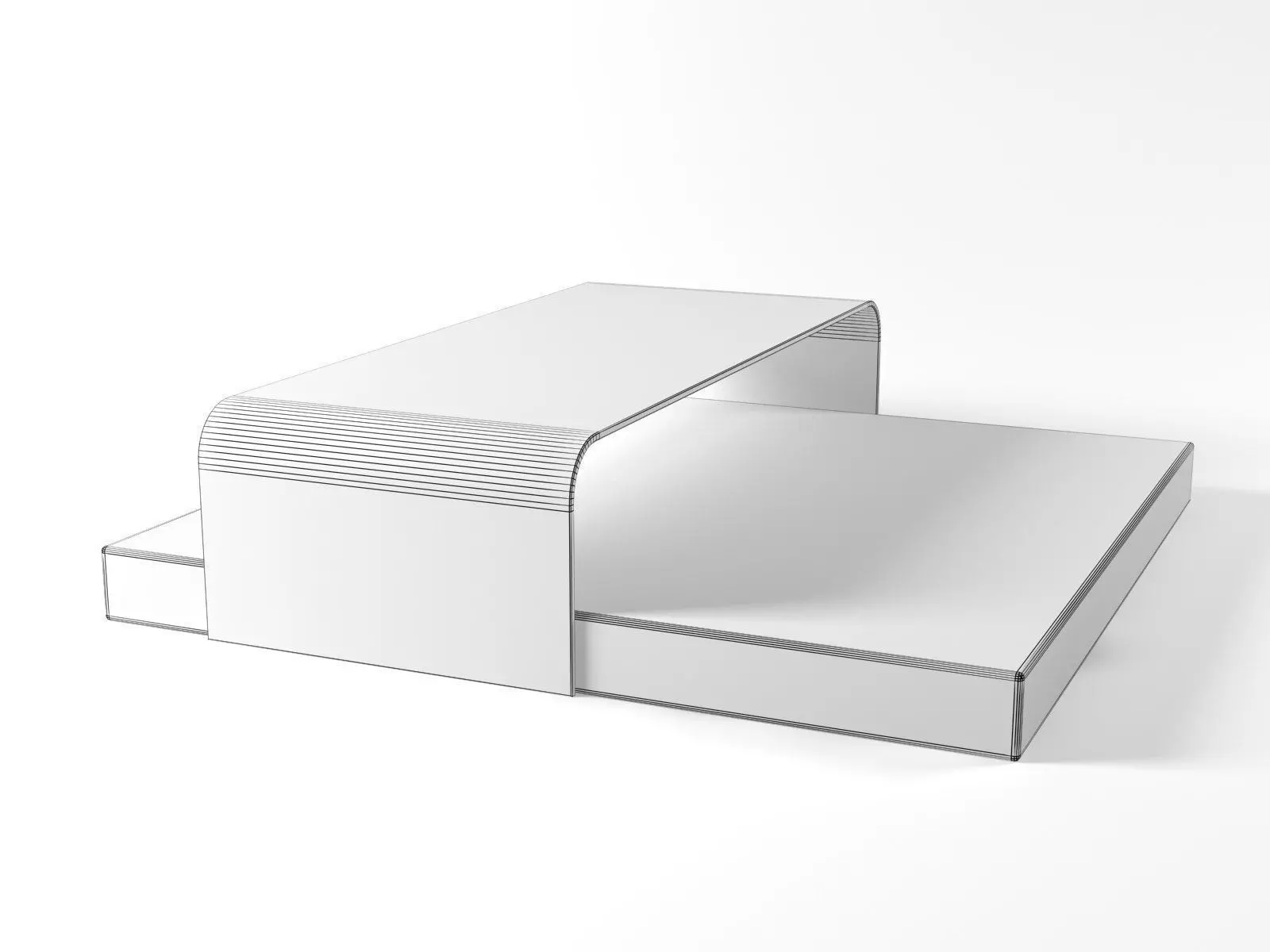 Ribbon box 3D model_4