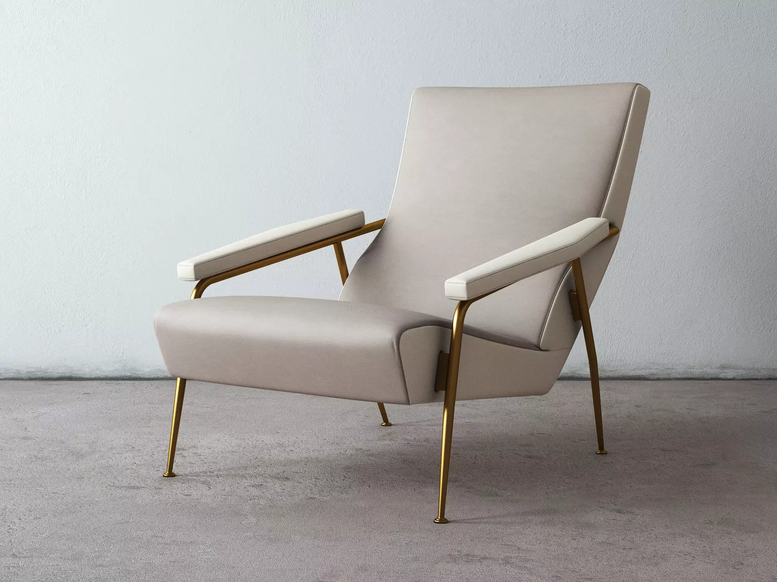 D153 pair of lounge chairs 3D model_3