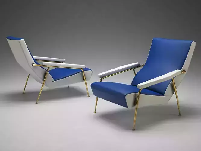 D153 pair of lounge chairs