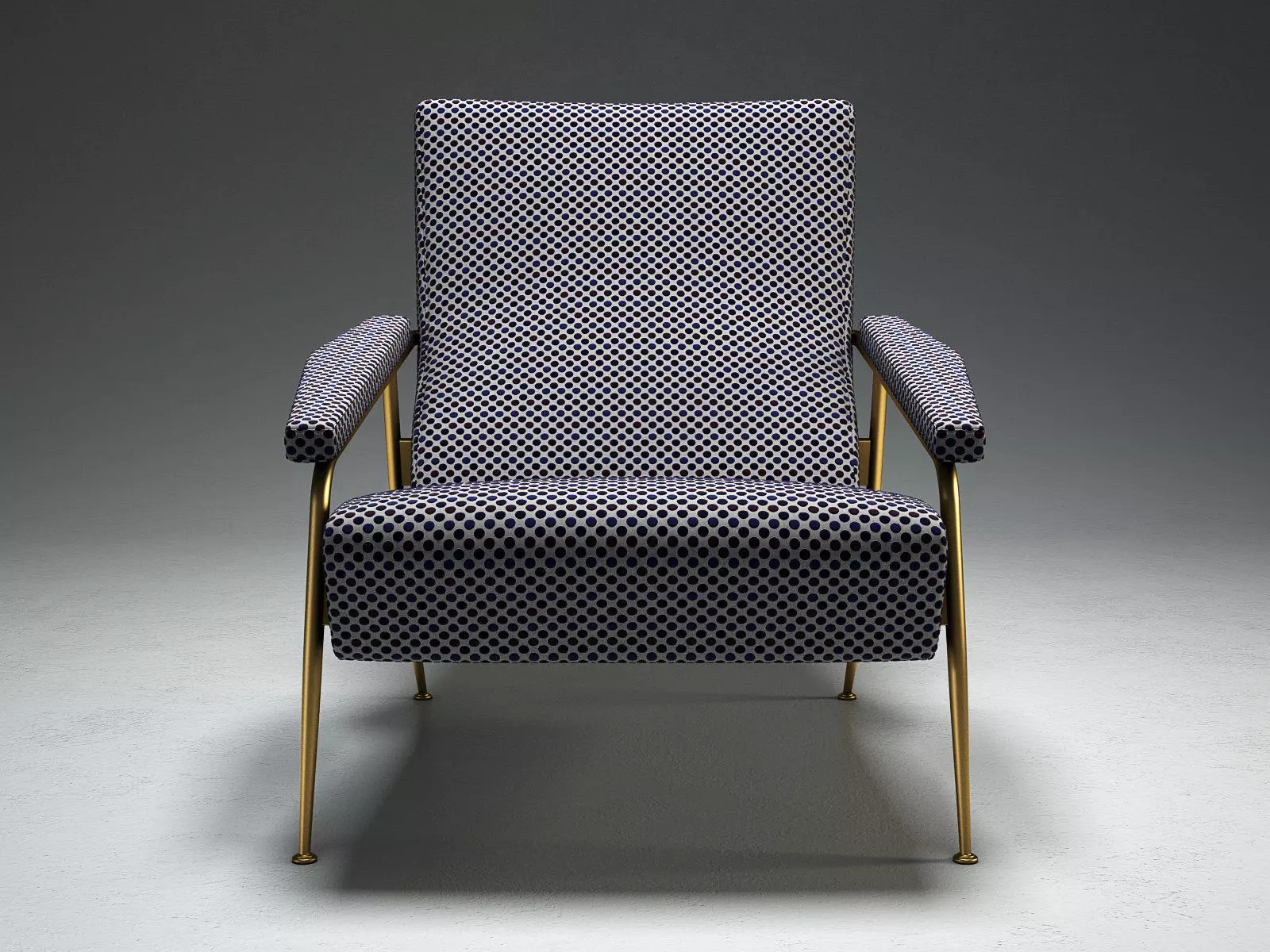 D153 pair of lounge chairs 3D model_2