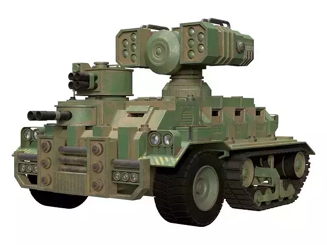 Half-track APC-1-Forest-Dirty 