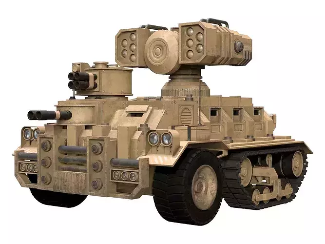 Half-track APC-1-Desert-Dirty 