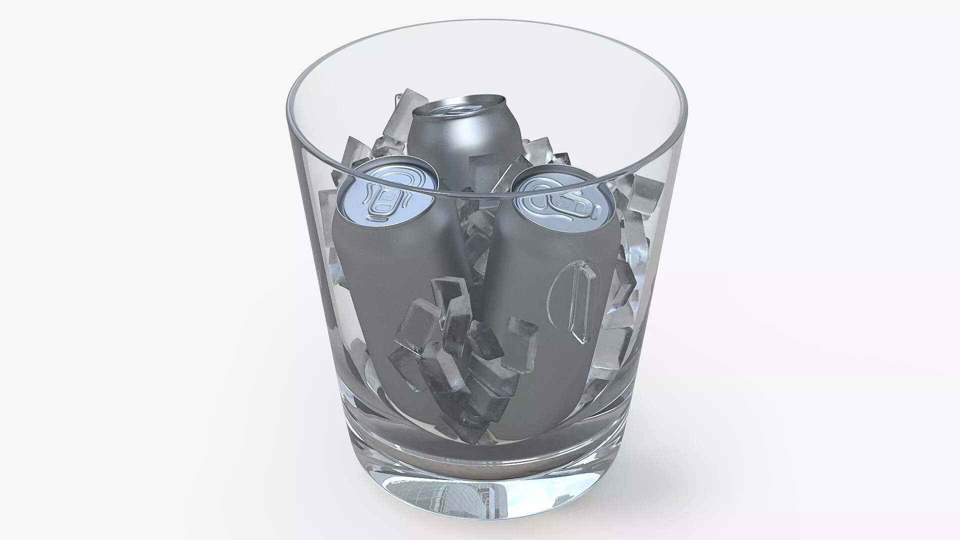 Ice Bucket and Aluminum Can 3D model