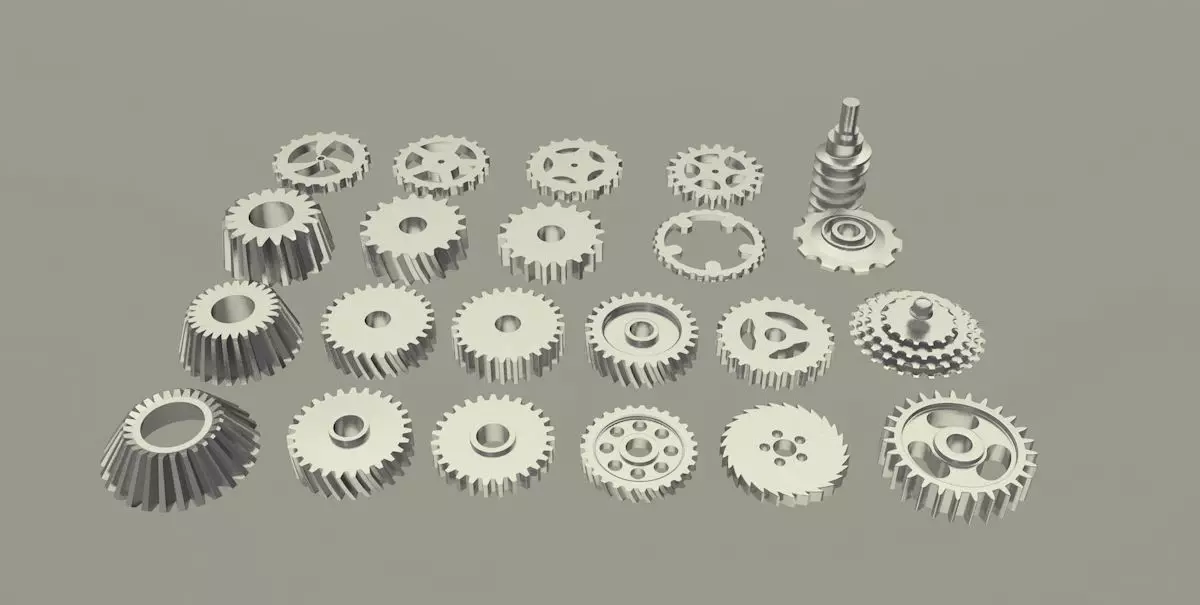 gear gears 3D model_0