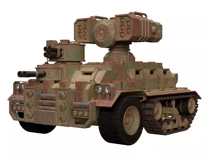 Half-track APC-1-Forest-Rusty