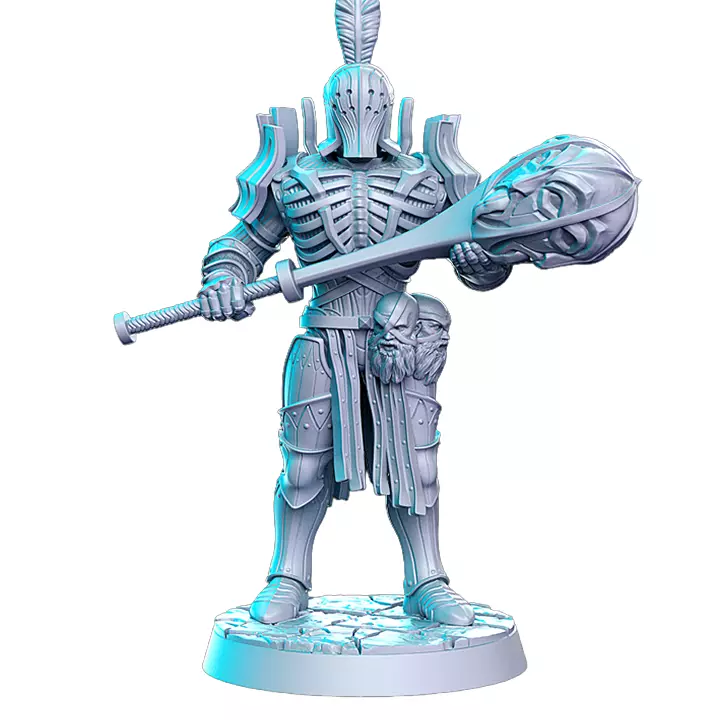 Amladril Elven Deathknight X - Heroic Scale Miniature 3D print model