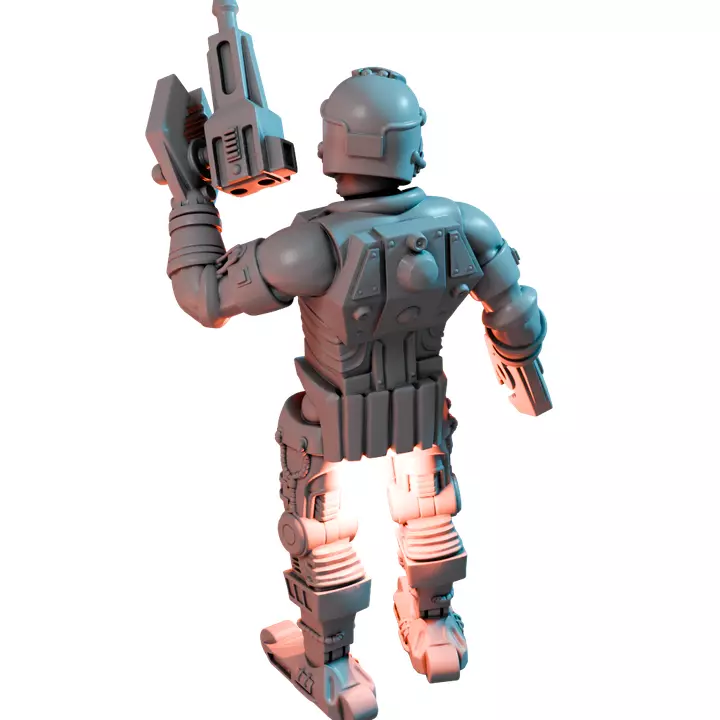 Polydroid 2 I - Collectible Hero Figurine 3D print model