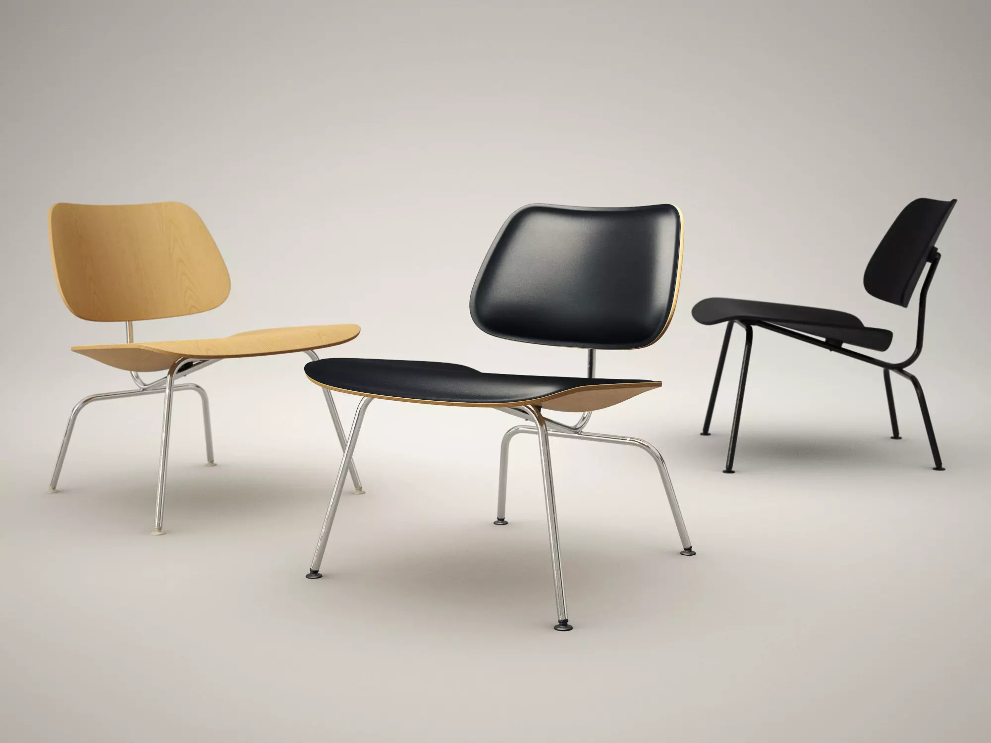 LCM eames chair 3D model_4
