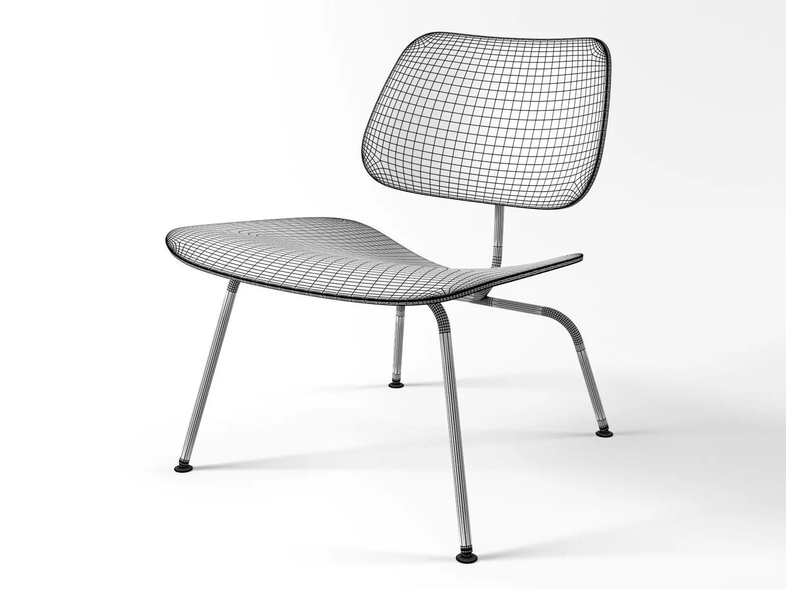 LCM eames chair 3D model_6