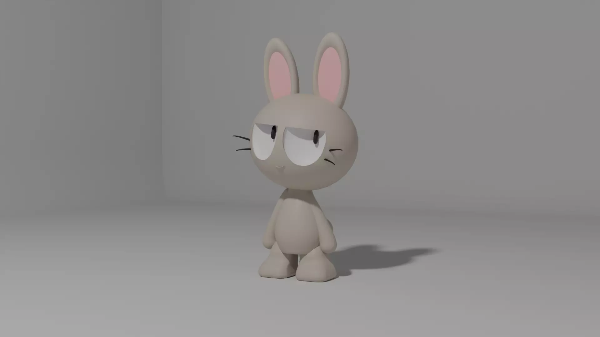 Cute Bunny figure 3D Printable Free 3D print model