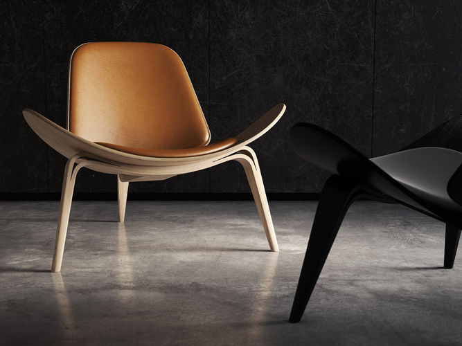 CH07  Shell Chair 3D model