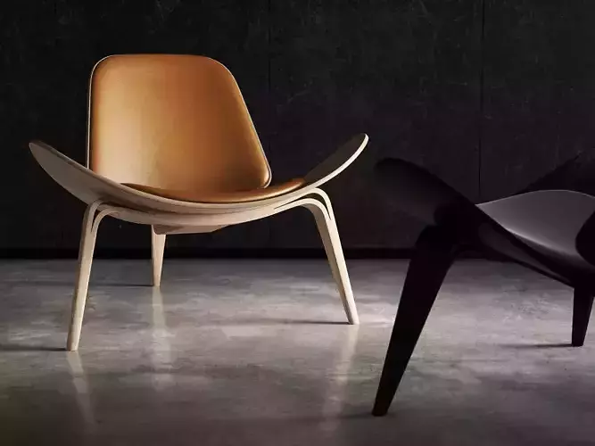 CH07  Shell Chair 3D model