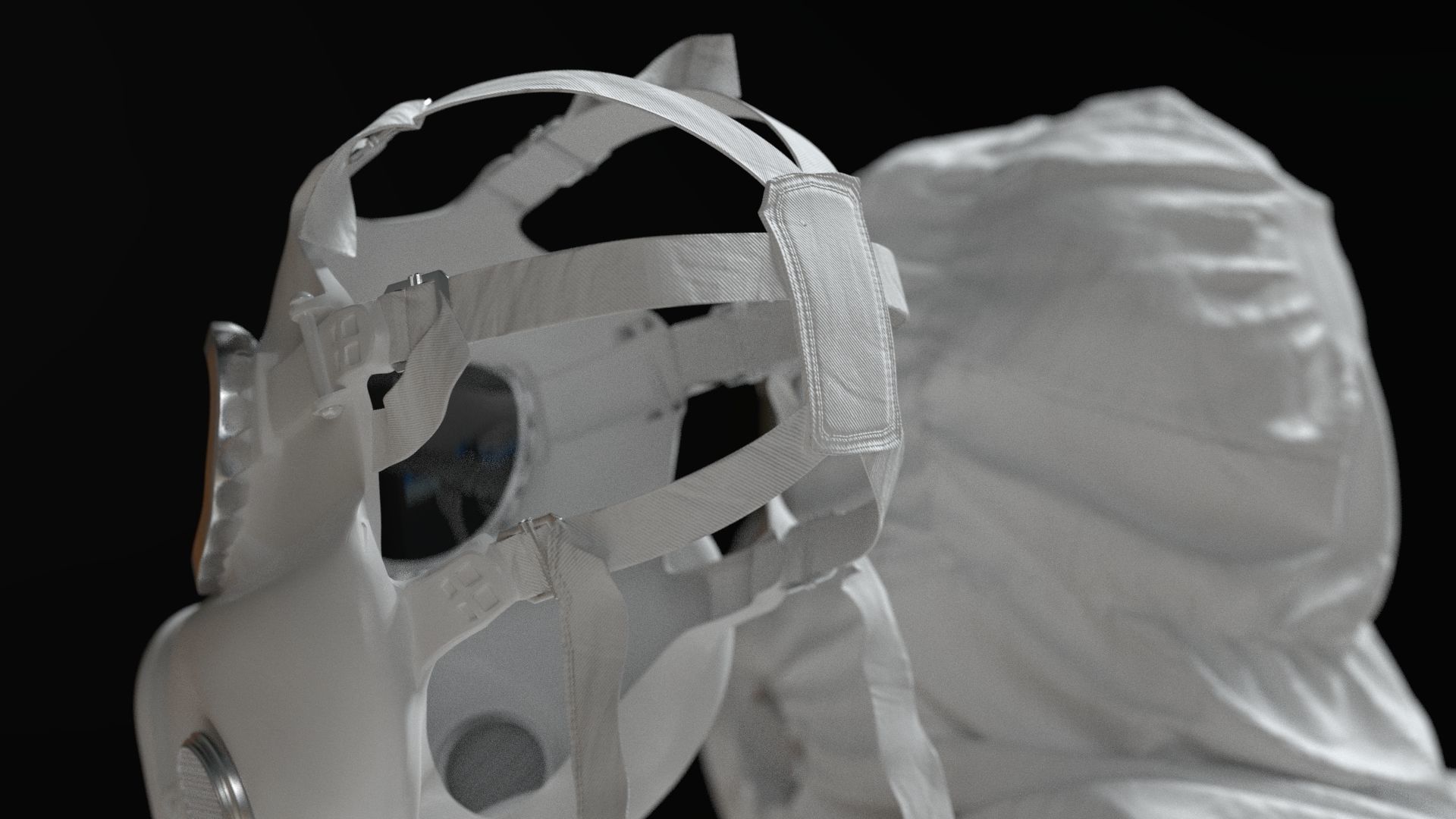 HAZMAT SUIT Gas Mask m17a1 3D model_15