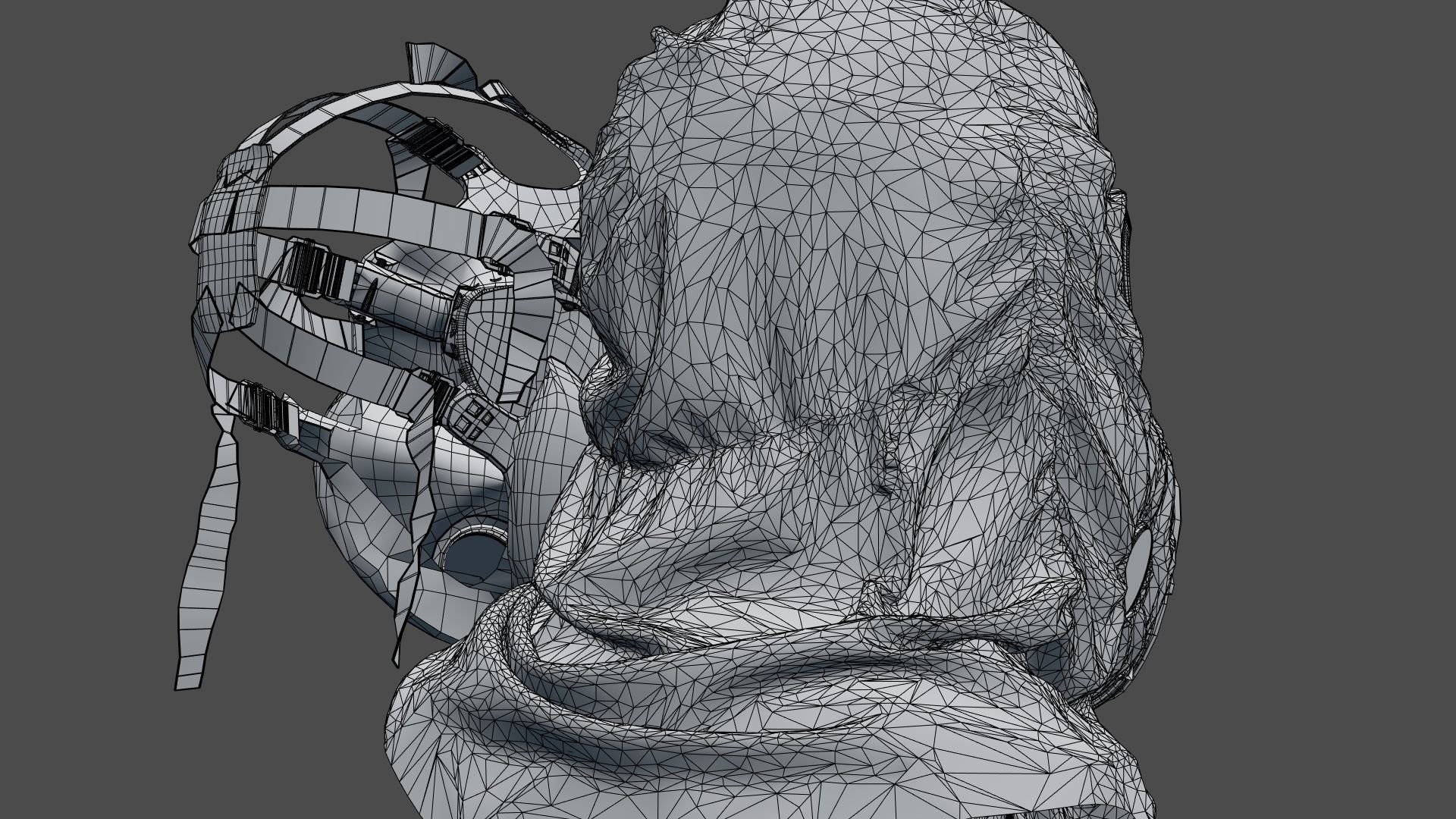 HAZMAT SUIT Gas Mask m17a1 3D model_24