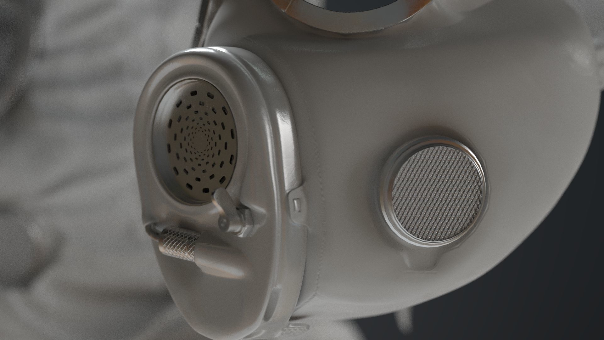 HAZMAT SUIT Gas Mask m17a1 3D model_17