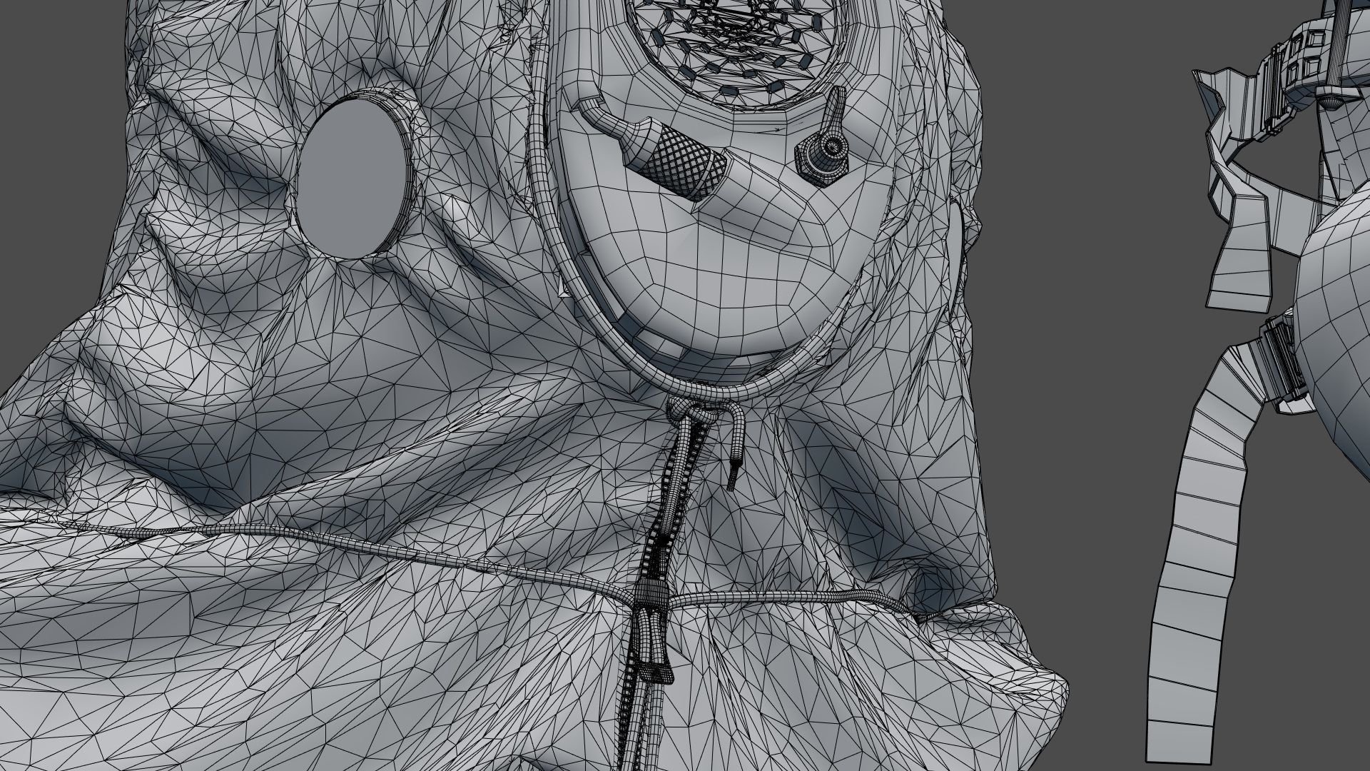 HAZMAT SUIT Gas Mask m17a1 3D model_23