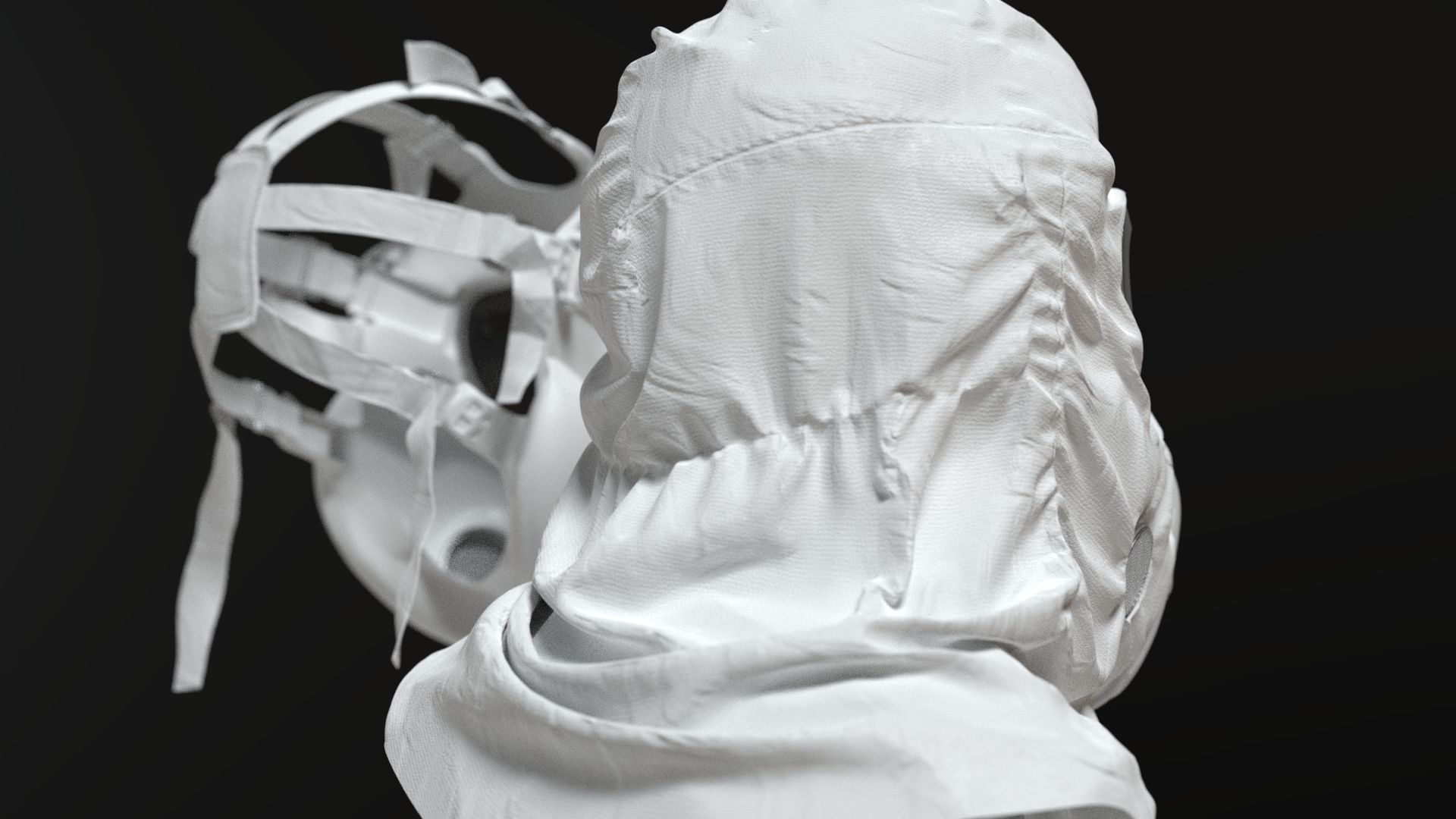 HAZMAT SUIT Gas Mask m17a1 3D model_14