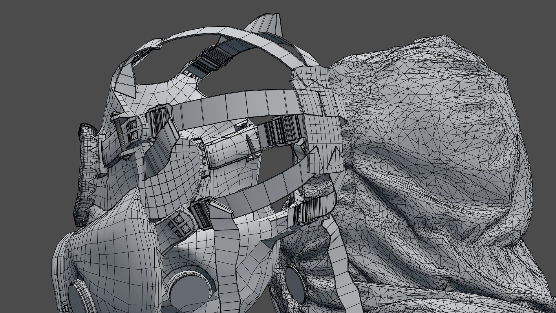 HAZMAT SUIT Gas Mask m17a1 3D model_25