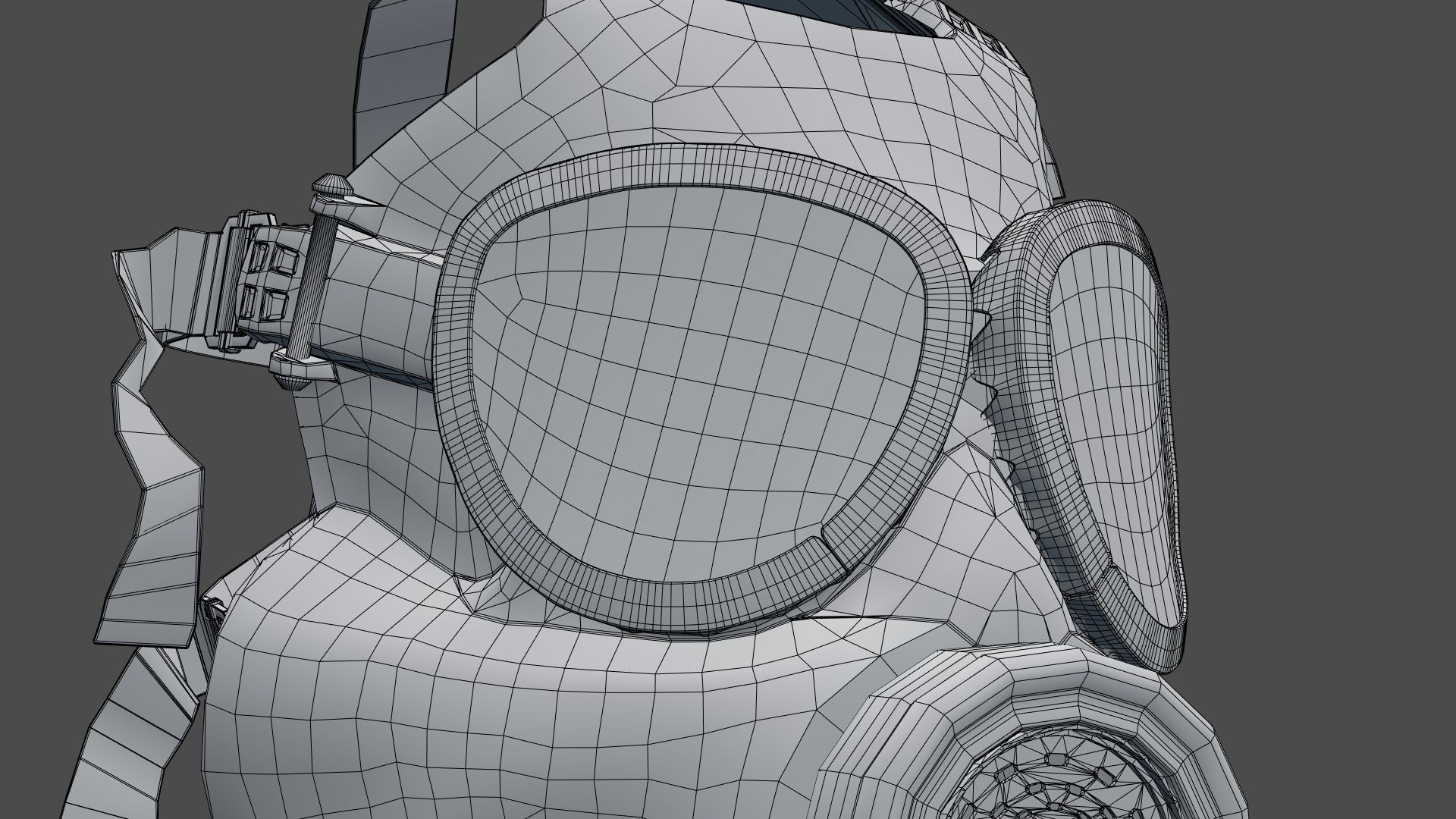 HAZMAT SUIT Gas Mask m17a1 3D model_28