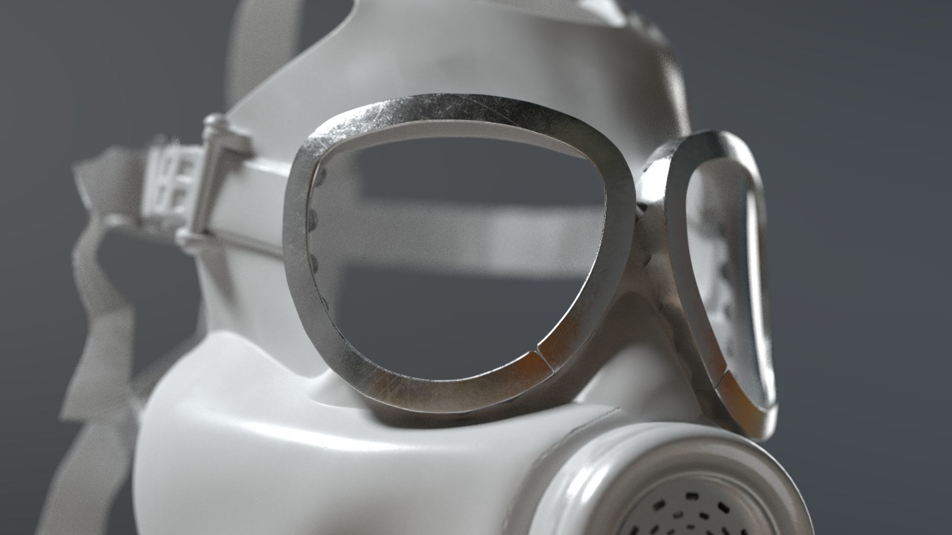 HAZMAT SUIT Gas Mask m17a1 3D model_18