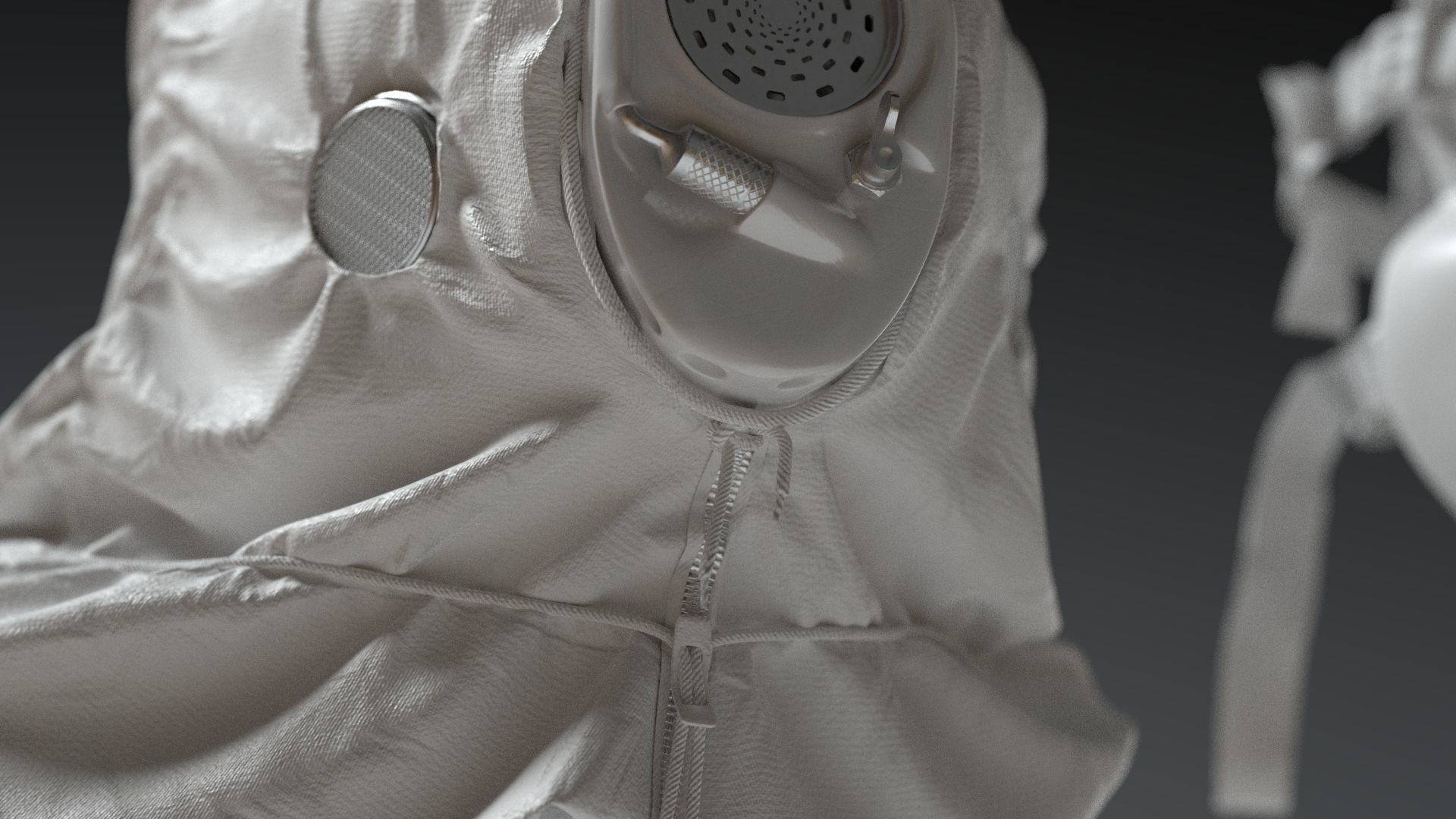 HAZMAT SUIT Gas Mask m17a1 3D model_13